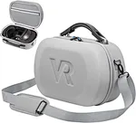 This Meta Quest Pro carrying case is made of upgraded and padded PU leather, which is stronger than other cases. Better protect yourMeta Quest 3/ Meta Quest Pro/Meta Quest 2, controllers and other accessories from accidental bumps or impacts.